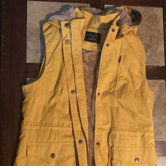 mustard yellow vest top